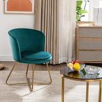 Mid-Century Velvet Accent Chair for Home Office