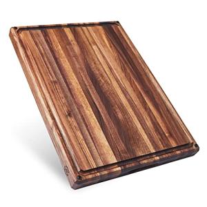 Large Walnut Wood Cutting Board with Juice Groove