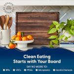 Large Walnut Wood Cutting Board with Juice Groove