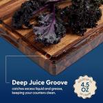Large Walnut Wood Cutting Board with Juice Groove