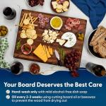 Large Walnut Wood Cutting Board with Juice Groove