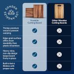 Large Walnut Wood Cutting Board with Juice Groove