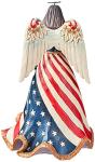 Jim Shore Patriotic Angel Figurine with Flag Dress