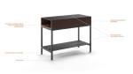 Chocolate Stained Walnut End Table by BDI Reveal