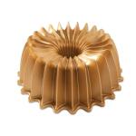 Gold Cast Aluminum Bundt Pan with Radiant Design