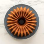 Gold Cast Aluminum Bundt Pan with Radiant Design
