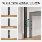 Gray Full Size Bed Headboard with Adjustable LED Lights