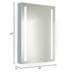 LED Medicine Cabinet with Dimmer and Defogger