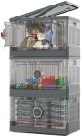 Grey Closet Organizer and Storage Bins - 3-Pack