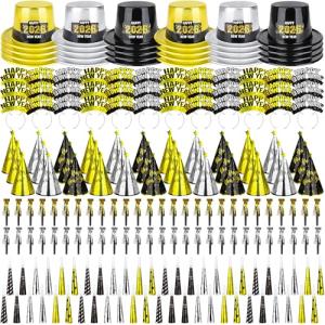 200PCS New Year Party Supplies for 100 Guests