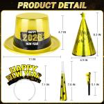 200PCS New Year Party Supplies for 100 Guests