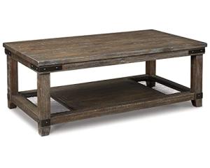 Ashley Signature Brown Wood Coffee Table, 26"x48