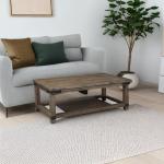 Ashley Signature Brown Wood Coffee Table, 26"x48