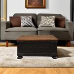 Valebeck Farmhouse Lift Top Coffee Table with Storage