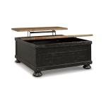 Valebeck Farmhouse Lift Top Coffee Table with Storage
