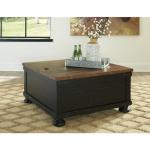 Valebeck Farmhouse Lift Top Coffee Table with Storage