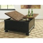Valebeck Farmhouse Lift Top Coffee Table with Storage