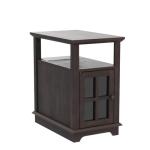 End Table with Charging Station and Storage Bin