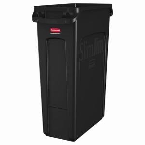 Rubbermaid Slim Jim 87L Black Trash Bin