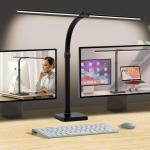 AKRRYR Double Head LED Desk Lamp with USB