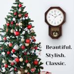 Vintage Battery Operated Pendulum Wall Clock