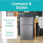 Black+Decker Mini Fridge with 2 Doors, 3.1 cu.ft