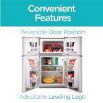 Black+Decker Mini Fridge with 2 Doors, 3.1 cu.ft