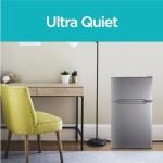 Black+Decker Mini Fridge with 2 Doors, 3.1 cu.ft