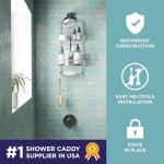 Rustproof Aluminum Shower Caddy in Satin Chrome