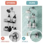 Rustproof Aluminum Shower Caddy in Satin Chrome