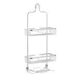 Rustproof Aluminum Shower Caddy in Satin Chrome