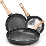 Michelangelo Non-Stick Frying Pan Set of 3