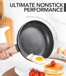 Michelangelo Non-Stick Frying Pan Set of 3