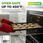 NutriChef 3-Piece Nonstick Cookie Sheet Set