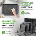 NutriChef 3-Piece Nonstick Cookie Sheet Set