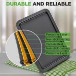 NutriChef 3-Piece Nonstick Cookie Sheet Set