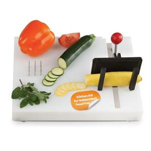 One-Handed Adaptive Cutting Board with Non-Slip Base