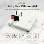 One-Handed Adaptive Cutting Board with Non-Slip Base