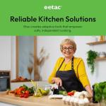 One-Handed Adaptive Cutting Board with Non-Slip Base