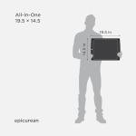 Epicurean Non-Slip Cutting Board, Slate/Black 19.5" x 14.5