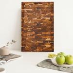 Extra Large Teak Wood Cutting Board with Grip