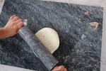 16x24 Inch Gray Marble Pastry Board with Non-Slip Feet