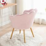 Mid Century Modern Velvet Accent Chair - Light Pink
