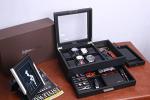 Men's Jewelry Box with Charging Station and Drawer