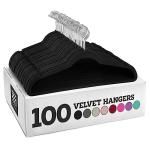 Zober Heavy Duty Velvet Hangers - 100 Pack