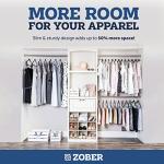 Zober Heavy Duty Velvet Hangers - 100 Pack