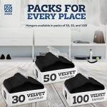 Zober Heavy Duty Velvet Hangers - 100 Pack