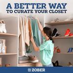 Zober Heavy Duty Velvet Hangers - 100 Pack