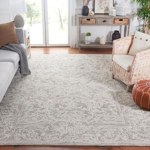 Safavieh 8' x 10' Ivory/Brown Wool Area Rug
