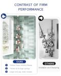 Rustproof Shower Corner Caddy with Tension Pole